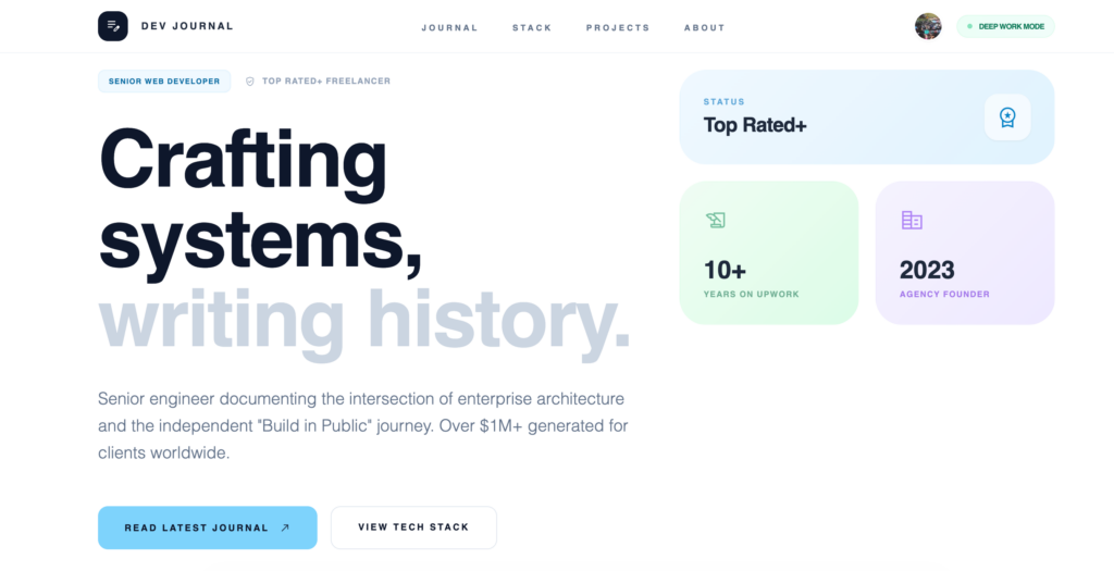 Public Log #1: The Starting Line